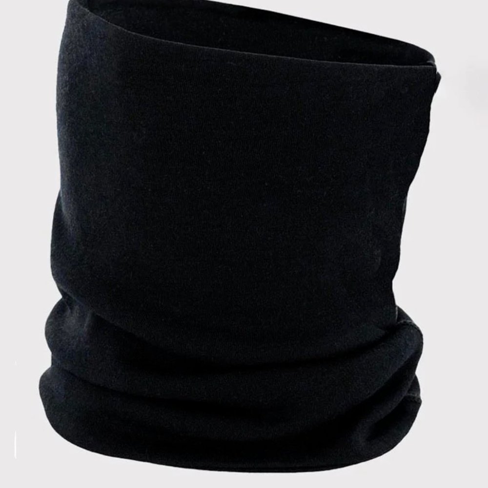 WoolX Neck Gaiter Merino Wool Black Unisex